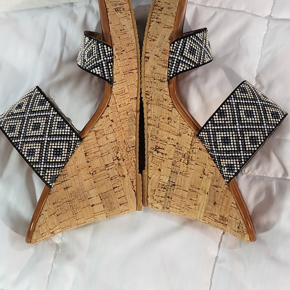 2 LIP TOO 💋 WEDGES SANDAL SIZE 6 - Picture 10 of 12